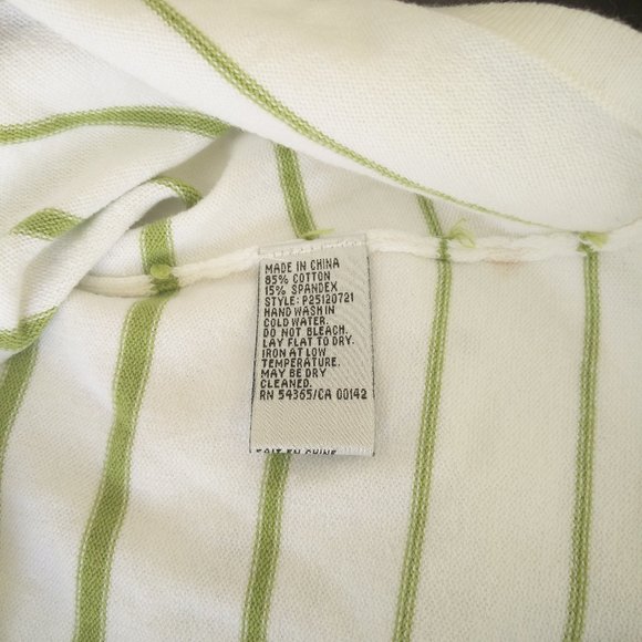 Bianca Nygard Sweater Green and White S - Picture 6 of 8